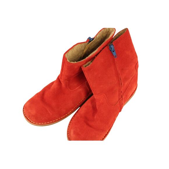 Mini Boden Shoes - Mini Boden Red Suede Boots Size EU 36 Pre-Owned READ